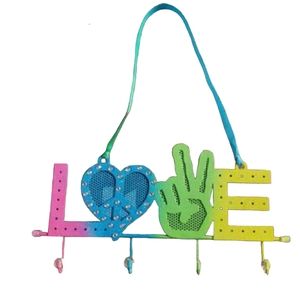 Claire's Hanging Love Peace Jewellery Earring Holder